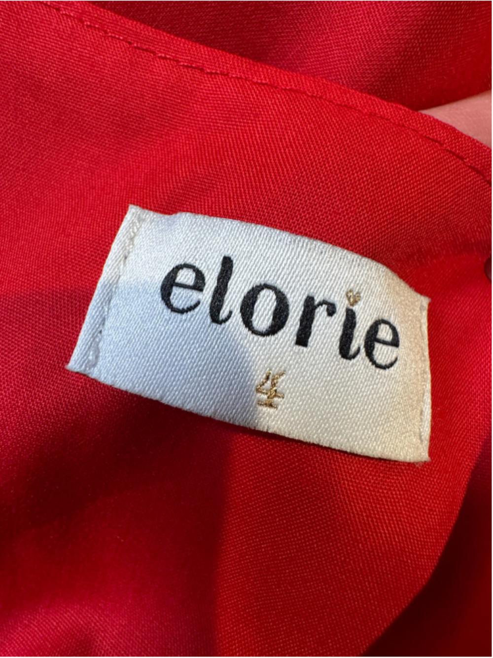 Women's elorie Red Sleeveless Midi Open Tie Back Dress Size 4 - Picture 7 of 11
